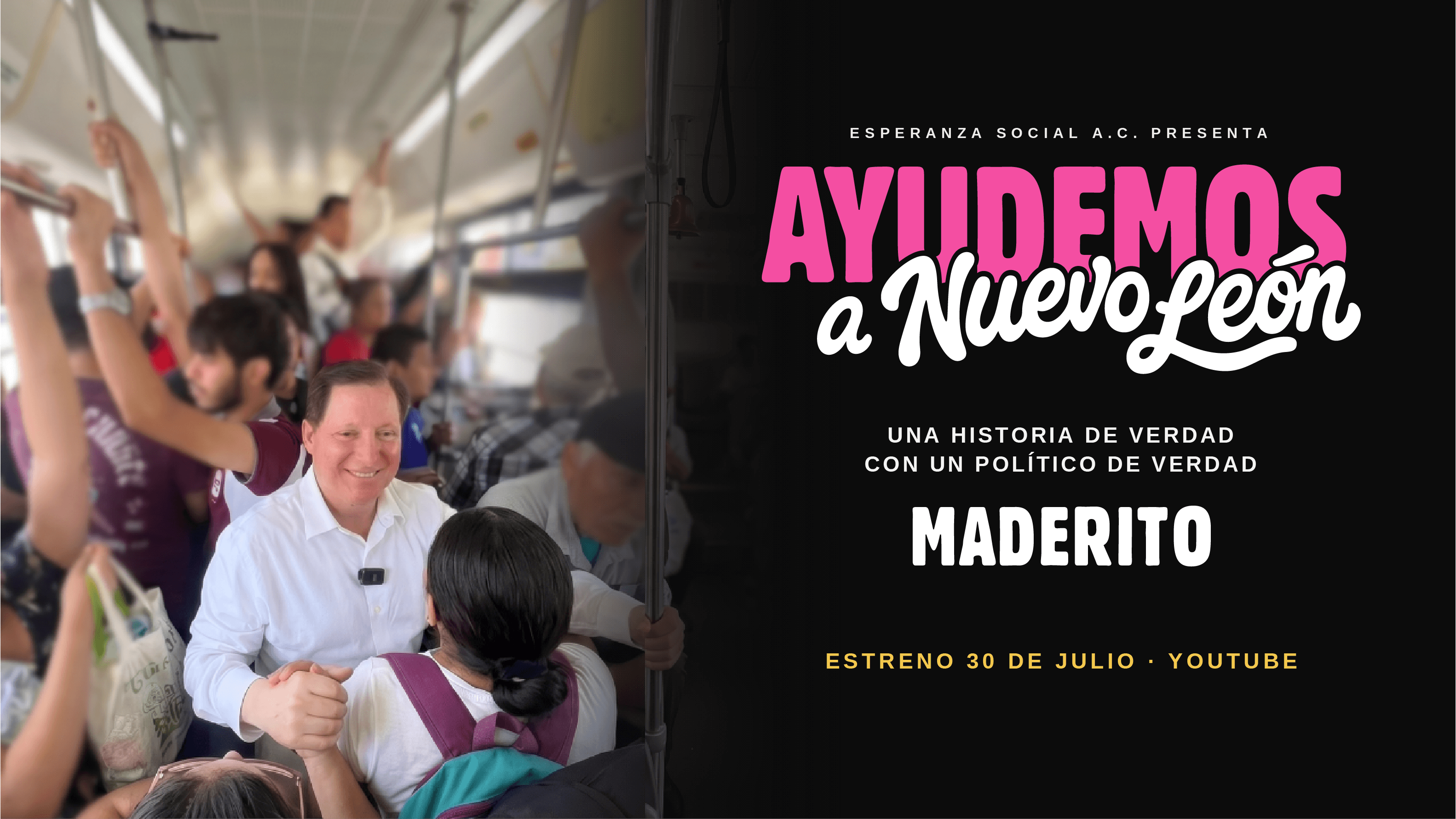 Portada del documental Maderito — Ayudemos a Nuevo León